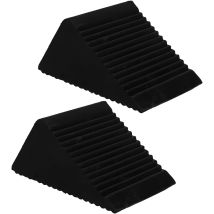 Cale De Roue Caoutchouc Lot De 2, 125 X 60 X 75mm