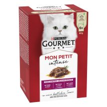 Gourmet Mon Petit Mit Rind Kalb Und Lamm 6x 50g Gourmet Mon Petit Nassfutter Katze