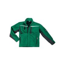 Chaqueta de trabajo deportiva verde/gris – Talla M – 65% poliéster, 35% algodón – EXCESS Professional Workwear