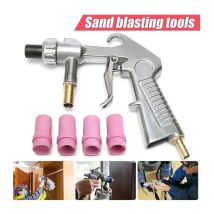 Pneumatische Sandstrahlpistole – 4 Keramikdüsen 4/5/6/7 Mm – Oberflächenreinigung, Rostentfernung, Sandstrahlen Von Glas Und Aluminium