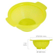 Escurridor de cocina Ø 23.5 cm – Utensilio para barbacoa – Plástico
