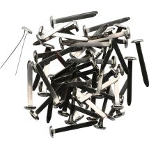 Glorex Musterbeutelklammer 30 Mm Silberfarben 50 Stück Schreibwaren