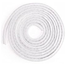 Bulk Hardware - Merriway Bh04951 Striscia Sigillante Autoadesiva Paraspifferi, Para-polvere, Impermeabile, Bianco, 15 Mm X 5 M