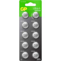 Gp Batteria A Bottone Cr 2032 3 V 10 Pz. 240 Mah Li-mno2 Gp Ultra Plus Batterie Lithium Knopfzelle Cr2032 10 Stück