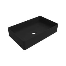 Ponsi - Vasque À Poser Rectangulaire Avec Dimensions 580x360 Mm Couleur Noir Mat Ercos Musa Blcernmusa0012 Couleurs: Noir Mat