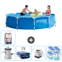 Intex Piscina Con Estructura Redonda - 305x76 Cm - 8-piezas Scb56