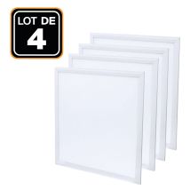 Panel Led 600 X 600 40 W Lote De 4 Piezas Blanco Neutro 4000 K Alta Luminosidad - Varios Modelos Disponibles