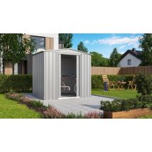 Globel Industries - Gerätehaus 'tower 86', Silber Metallic, 4,10 M²