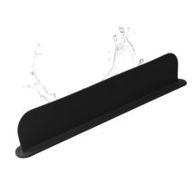 Protector De Silicona Para Fregadero, Protección Contra Salpicaduras De Agua Para Fregadero De Cocina, Isla De Cocina, Reutilizable (negro)