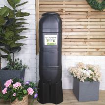 Stax - Strata 100 Litre Slimline Garden Water Butt With Filter Kit & Stand