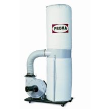 Extractor De Polvo Proma Op-1500 230v, Uso Profesional, Alta Potencia De Succión, Ideal Para Talleres Y Ambientes De Trabajo Con Polvo.
