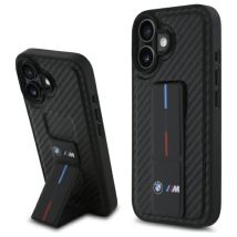 Custodia Rigida Nera/nera Per Iphone 166.1 Bmw Bmhcp16sgspcck Con Supporto M Grip, Liscia E In Carbonio.