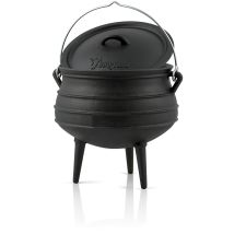 Potjie Ca. 12 Liter, Südafrikanischer Kochtopf Aus Gusseisen Mit Füßen Für Offenes Feuer - Bbq-toro