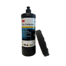 3m 9375 Pasta Abrasiva Fine 1 Lt + 3m 9378 Spugna Ondulata Nera 1 Pezzo