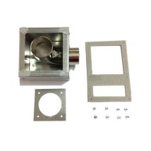 Cuffia a 90° per scarico coassiale – 35/35 mm – 1 metro – Robur