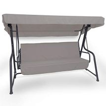 Dondolo Da Giardino Made In Italy Con Schienale Reclinabile Dondolo Da Giardino In Acciaio 4 Posti Con Funzione Letto E Cuscini Sfoderabili