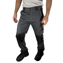 Striker – Pantalon De Travail Homme Gris, Renforcé, Multi-poches , Taille M