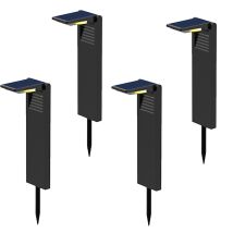 Solarleuchten 4er Set 150 Lumen Höhe 41 cm IP65 UV-beständig