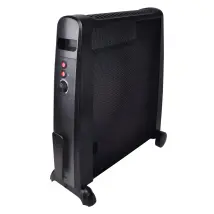 GMR – Radiatore elettrico con pannello in mica 1000/2000 W – 52,5 x 23,2 x 64,8 cm – 4,7 kg – Protezione surriscaldamento, ribaltamento, antigelo