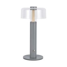 Lámpara De Mesa Led V-tac De 1 W, Gris Transparente, Recargable, Regulable, Blanco Cálido