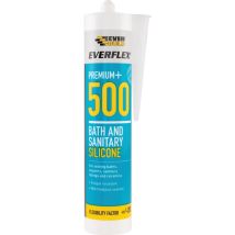 Everbuild - 500 Bath & Sanitary Slicone Sealant Clear (c3) 310ml