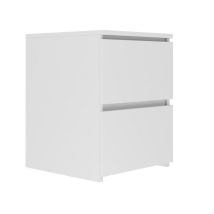 Hucoco - Venice - Bedside Table Modern Style - 40x40x52 - Bedside Table 2 Drawers - Bedroom Furniture