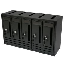 Mille Srl - Postfach Wohnhaus 'compo' 5 Plätze Anthrazit 52x18x30h