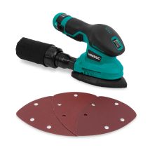 Vonroc Levigatrice A Batteria 12v Inclusa Batteria, Cavo Usb-c E Carta Abrasiva