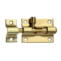 Amig - 50mm Grendelriegel Messing Poliert Türriegel Bolzenriegel Schubriegel Riegel