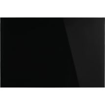 Tableau design en verre magnétique 600 x 400 mm – Noir profond – Panneau d'affichage – Accessoires de montage inclus
