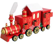 Spielwerk Traditional Wooden Christmas Advent Calendar Reusable Xmas Countdown Advent Calendar Train