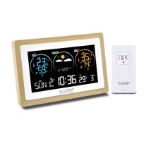 La Crosse Technology Stazione Meteorologica Colorata Contorno Legno Ws6283