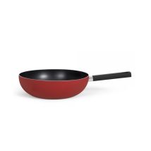 32 Cm Roter Aluminium-wokpfanne - Livoo - Mep156r