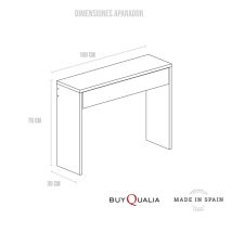 Consola 1 Cajón Cerezo 75,5 cm x 100,1 cm x 30 cm – Aglomerado de alta densidad – Mueble elegante y funcional