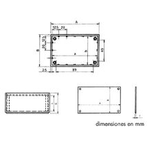 Teko - Contenitore Ottico In Plastica - Blu Petrolio - 110.0 X 70.0 X 48.0 Mm