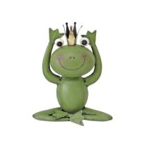 Dekofigur Frosch Metall 27 X 23 Cm Grün Dekofigur - Trendline