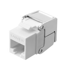 Flach RJ-45 Buchse 10GBase-T Kat6a 500 MHz Metall 1 Stück – Netzwerkstecker – 16mm x 31mm x 21mm – 14,4g