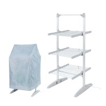 Heated Clothes Airer 3 Tier Compact With Cover 248w By Rediffusion Red248
