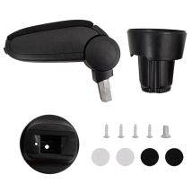 Destockoutils - Reposabrazos Para Coche Abs Negro 13x33x(33-49) Cm Vidaxl