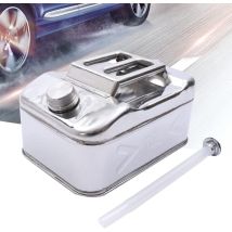 Tanica Per Benzina Da 10 L, Tanica Di Riserva Per Benzina, In Acciaio Da 0,8 Mm, In Acciaio Inox, Con Tubo, Olio, Benzina, Diesel, Serbatoio Di 