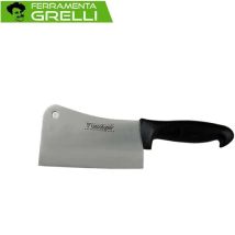 Mannaia De Luca – 200mm – Acciaio inox AISI 420, Finitura satinata, Manico antiscivolo – Coltello da cucina