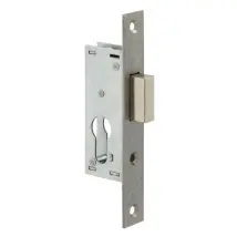 Metalux Serratura a 1 punto di sicurezza 14/39,5 – Scatola alta 95 mm, Frontale in acciaio inox 150 mm