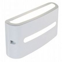 Poste De Luz De Pared 10w Led 4000k Línea Blanca