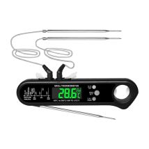 Tonysa Thermomètre À Viande Avec 2 Sondes , Thermomètre De Cuisine Numérique , Affichage Instantané De 3 Secondes - -50°c To 300°c / -122°f To 572°f,