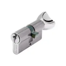Vachette 3111 V5 Vernickelter Knaufzylinder 30x30 - 60er Schraube - Lieferung Mit 3 Schlüsseln