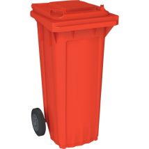 Cestino Da Esterno 80 Litri Rosso – HDPE Resistente al Calore e Gelo – Conforme EN 840-1