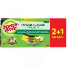 Spontex - Pack. 3 Grüne Faser-scheuerschwämme Schonen Nägel7 100309866 Scotch Brite