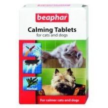 Beaphar – Calming Tablets for Dogs and Cats – 20 Tablets – Herbal Supplement with Lemon Balm, Rosemary, Hop Flowers