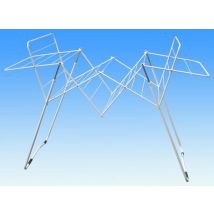 Tendedero de pie 18m – Acero plastificado blanco – 150 x 65 x 108 cm