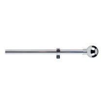 Tringle à rideaux chromée extensible 110-200cm – Longueur : 110-200cm – Matières : métal – Finition : satinée – STOR PLANET